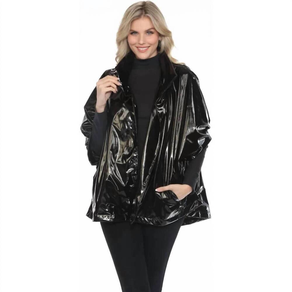 NEW OOPERA oversized rain cape in black